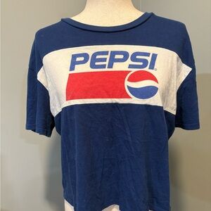 Pepsi Blue and White Graphic Tee